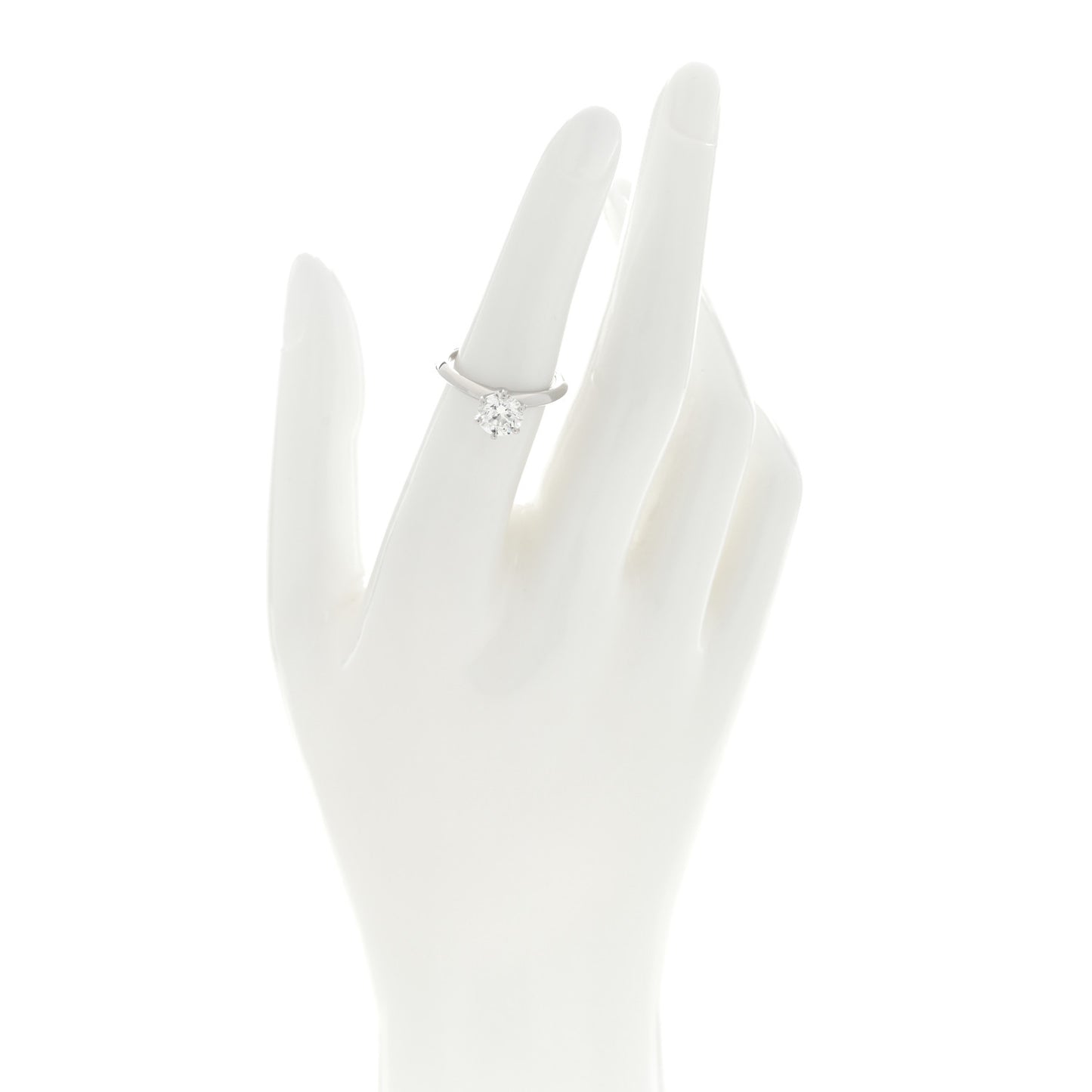 Platinum Diamond 1.26ct Solitaire Engagement Ring 51 5.75
