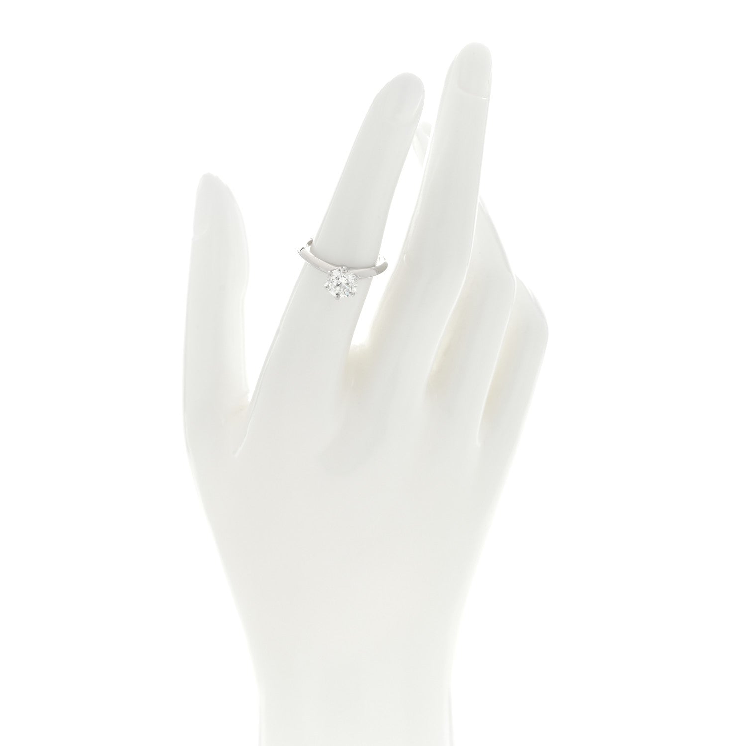 Tiffany Platinum Diamond 1.26ct Solitaire Engagement Ring 51 5.75 2 of 5
