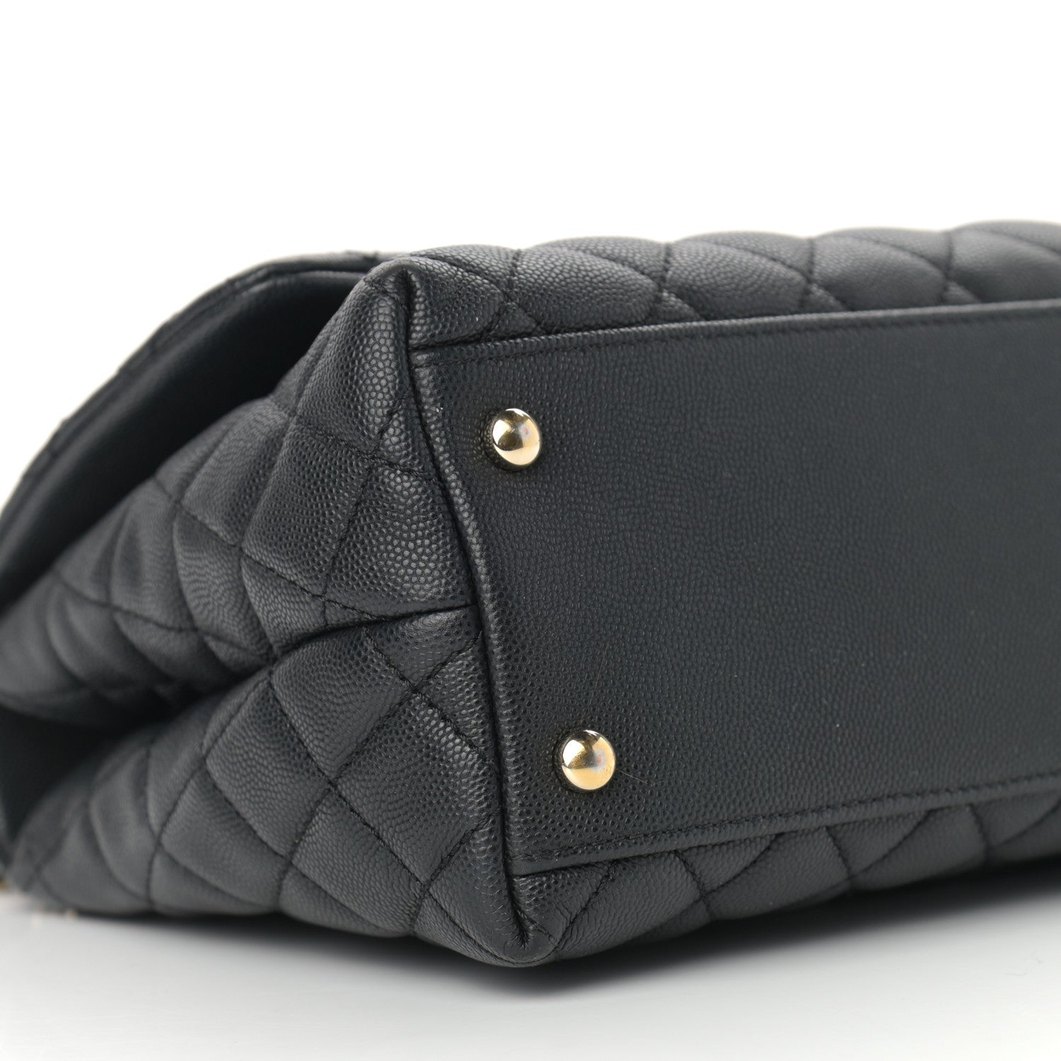 Chanel Caviar Quilted Small Coco Handle Flap Black 8 of 14
