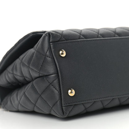 Chanel Caviar Quilted Small Coco Handle Flap Black 8 of 14