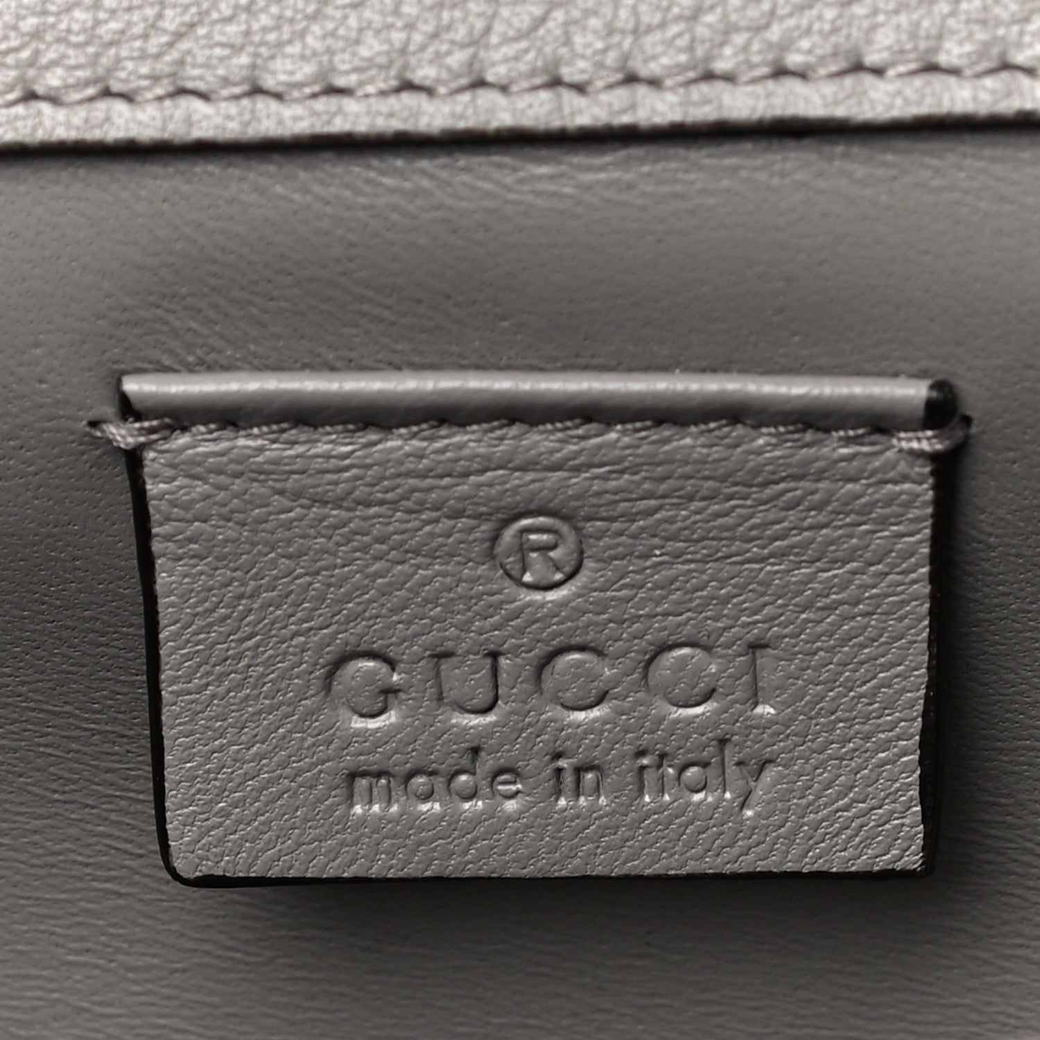 Gucci Suede Crystal Horsebit Clutch Grey 6 of 12