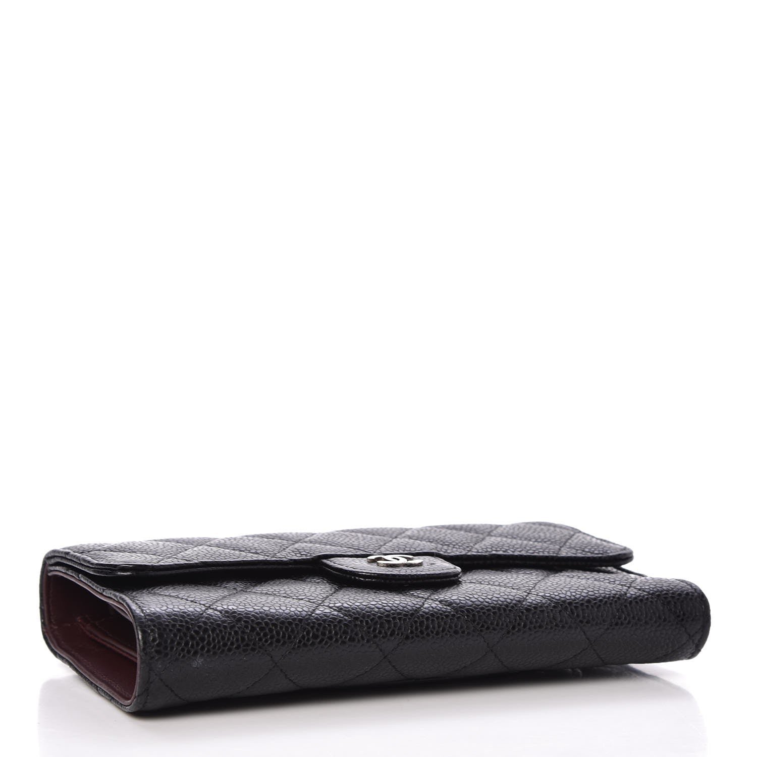 Chanel Caviar Quilted Long Flap Wallet Black 4 of 9