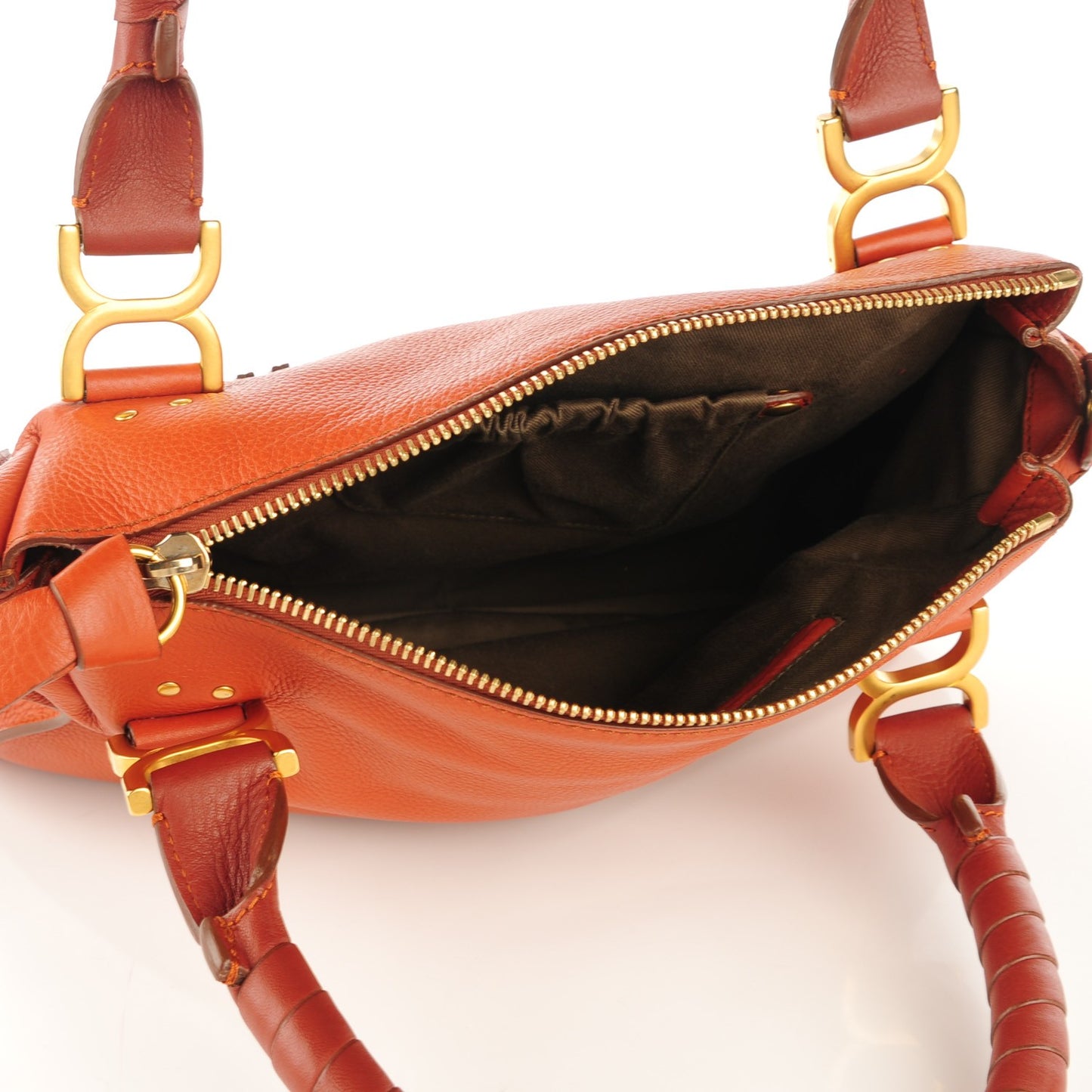 Calfskin Medium Marcie Satchel Whiskey