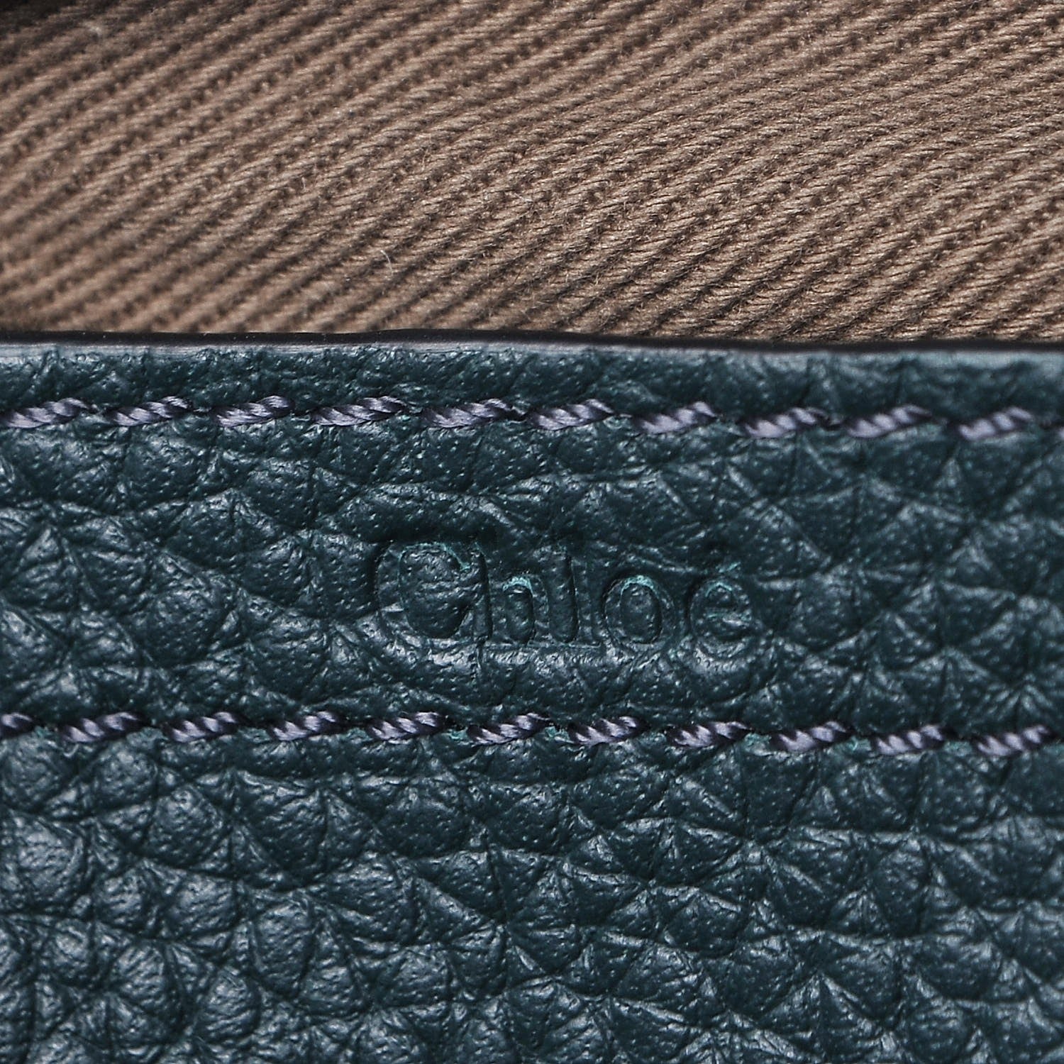 Chloe Calfskin Mini Marcie Round Crossbody Bag Teal 6 of 8