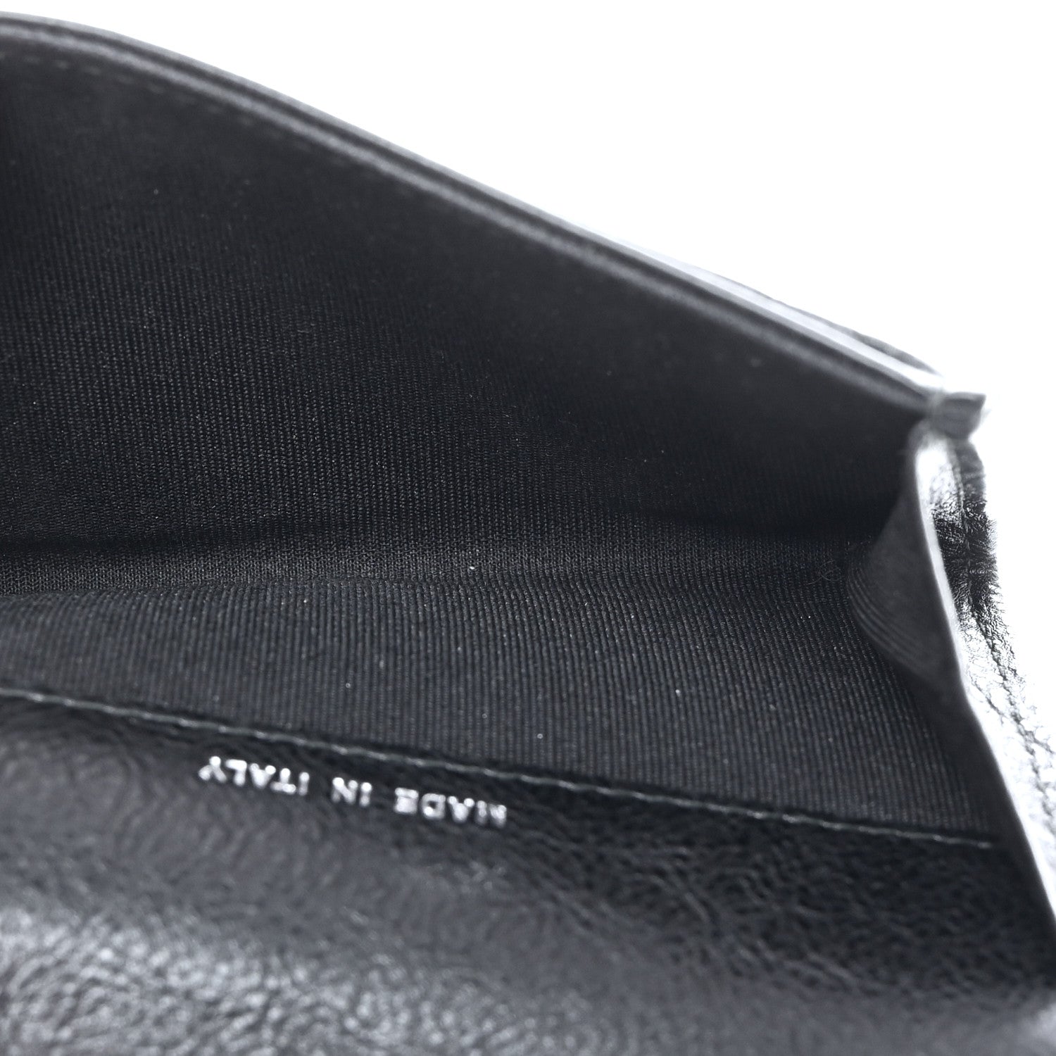 Chanel Crumpled Calfskin Quilted Flap Card Holder Wallet So Black 8 of 10