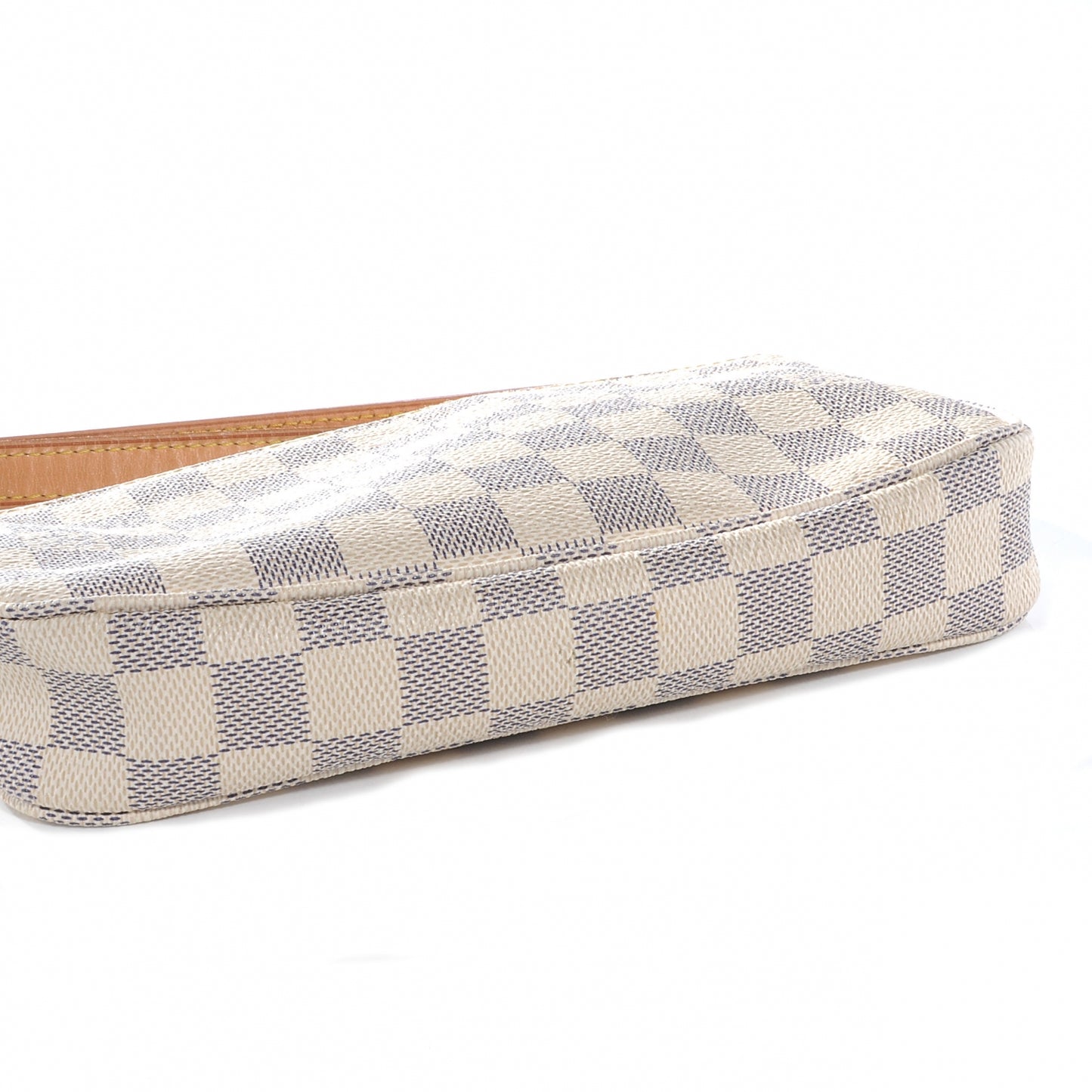 Damier Azur Pochette Accessories w Adjustable Shoulder Strap