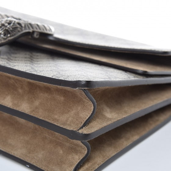 GG Supreme Monogram Medium Dionysus Shoulder Bag Taupe