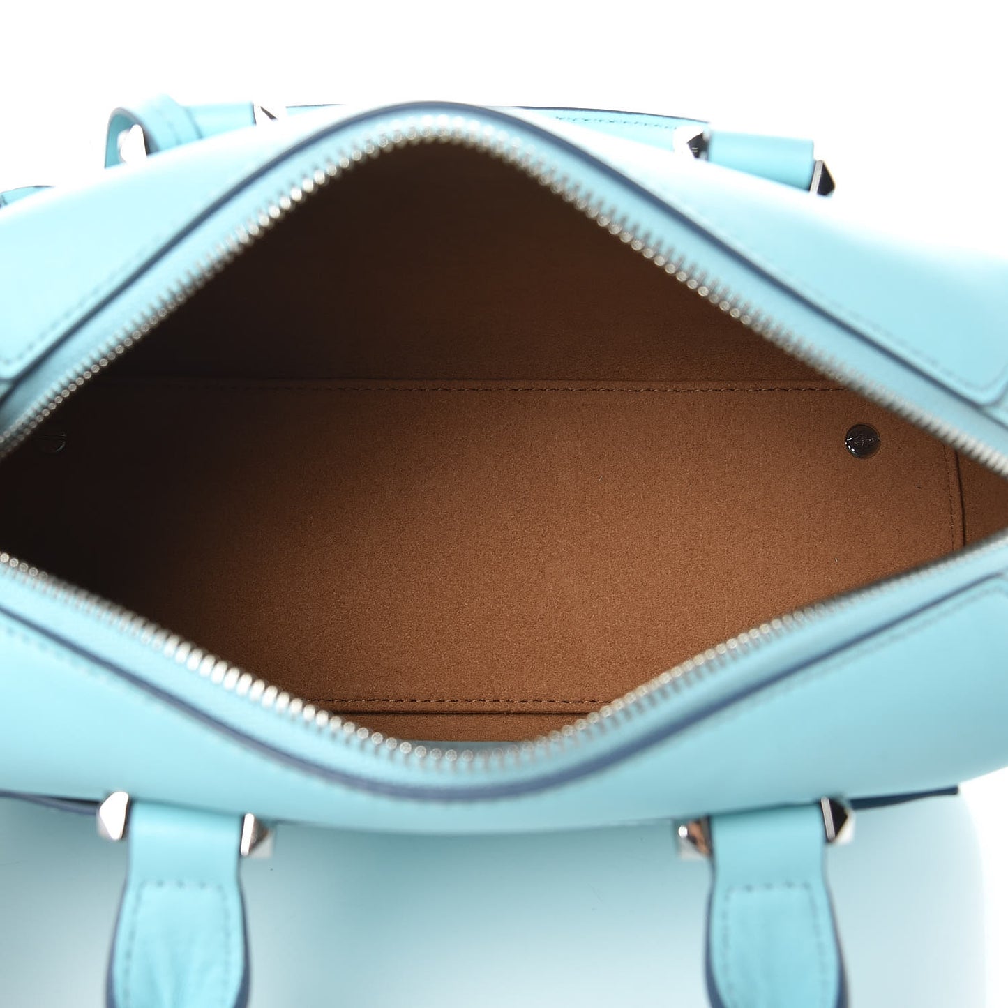 Calfskin Small Cherry Blossom Ella Boston Liquid Blue