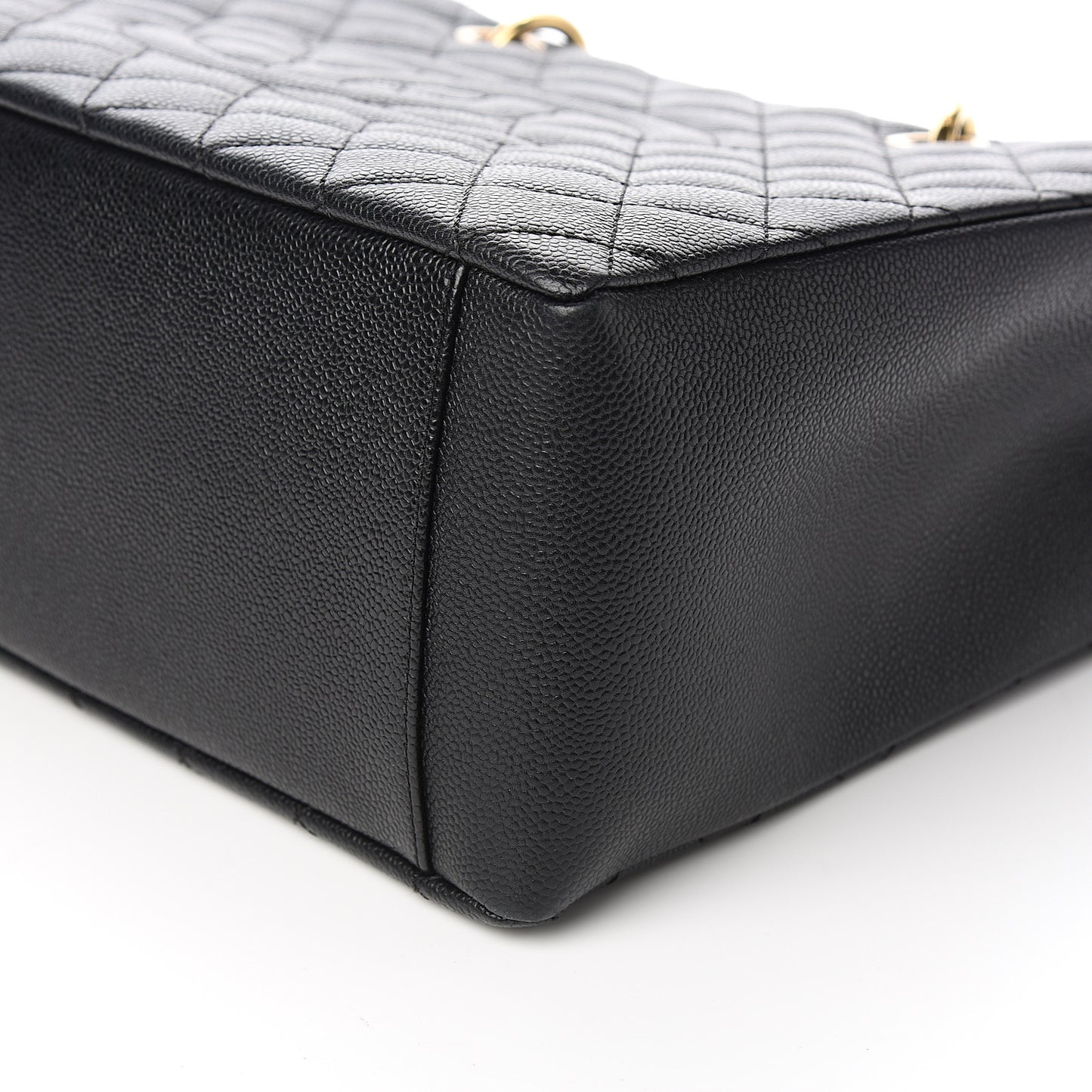 Caviar Quilted Grand Shopping Tote GST Black