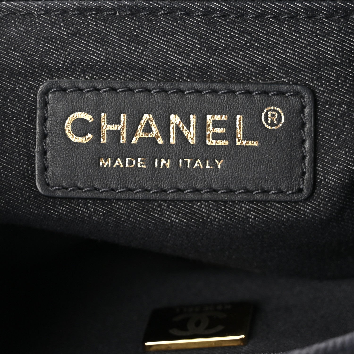 Chanel Denim Quilted Denim Mood Mini Rectangular Flap Black Multicolor 7 of 10