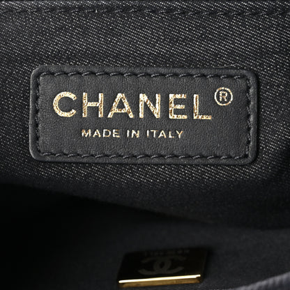 Chanel Denim Quilted Denim Mood Mini Rectangular Flap Black Multicolor 7 of 10