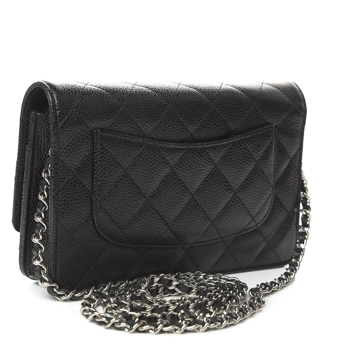 Chanel Caviar Quilted Wallet On Chain WOC Black 3 of 11