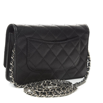 Chanel Caviar Quilted Wallet On Chain WOC Black 3 of 11
