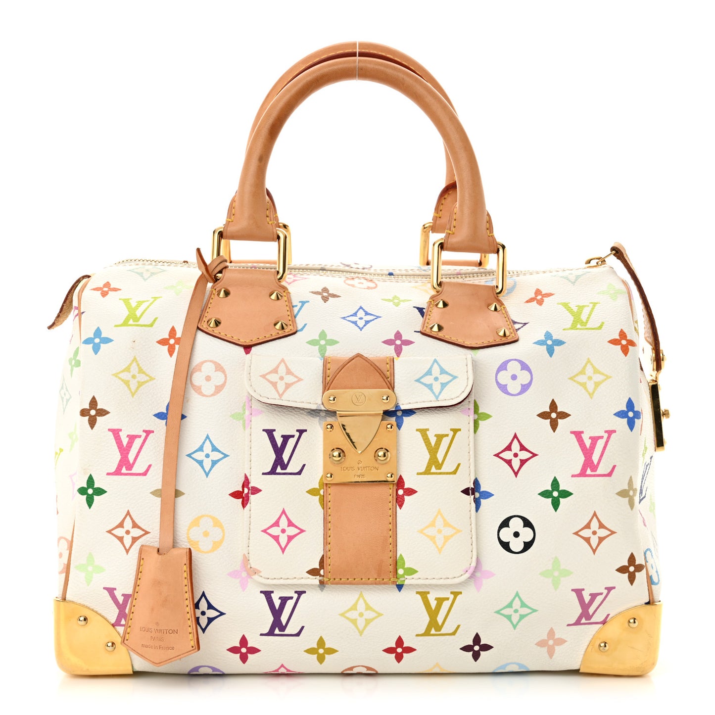 Monogram Multicolor Speedy 30 White