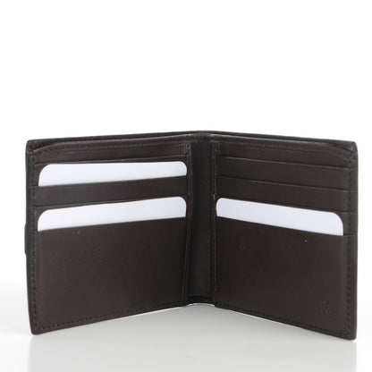 Gucci GG Supreme Monogram Bi-Fold Wallet Dark Brown 5 of 7