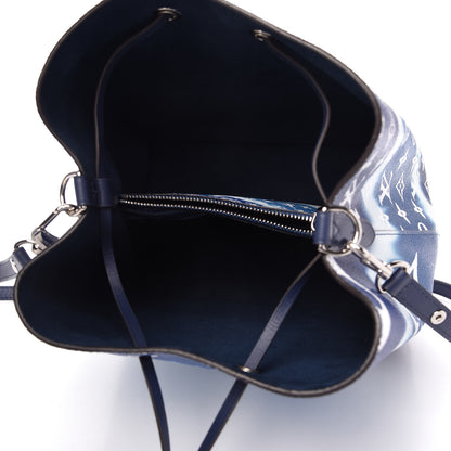 Louis Vuitton Monogram Escale Neonoe MM Blue 5 of 10