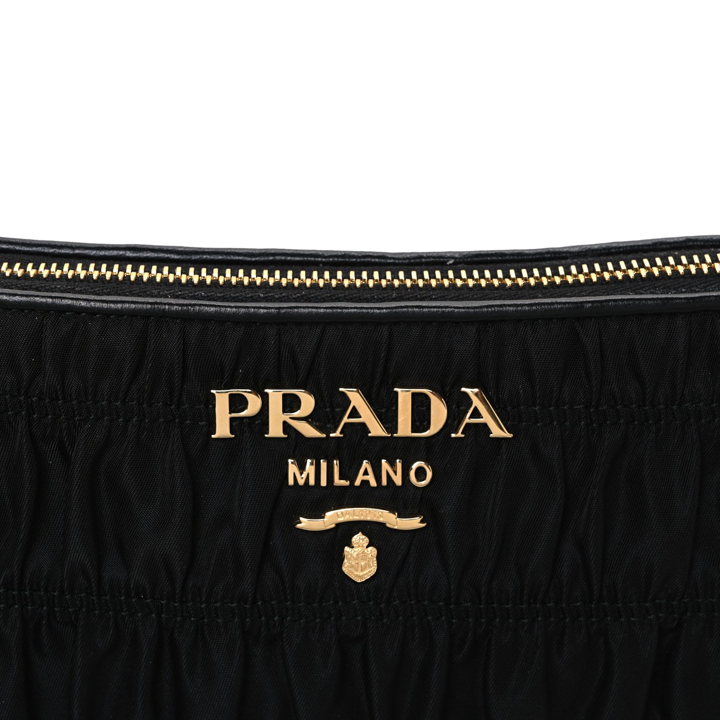 Tessuto Nylon Gaufre Shoulder Bag Black