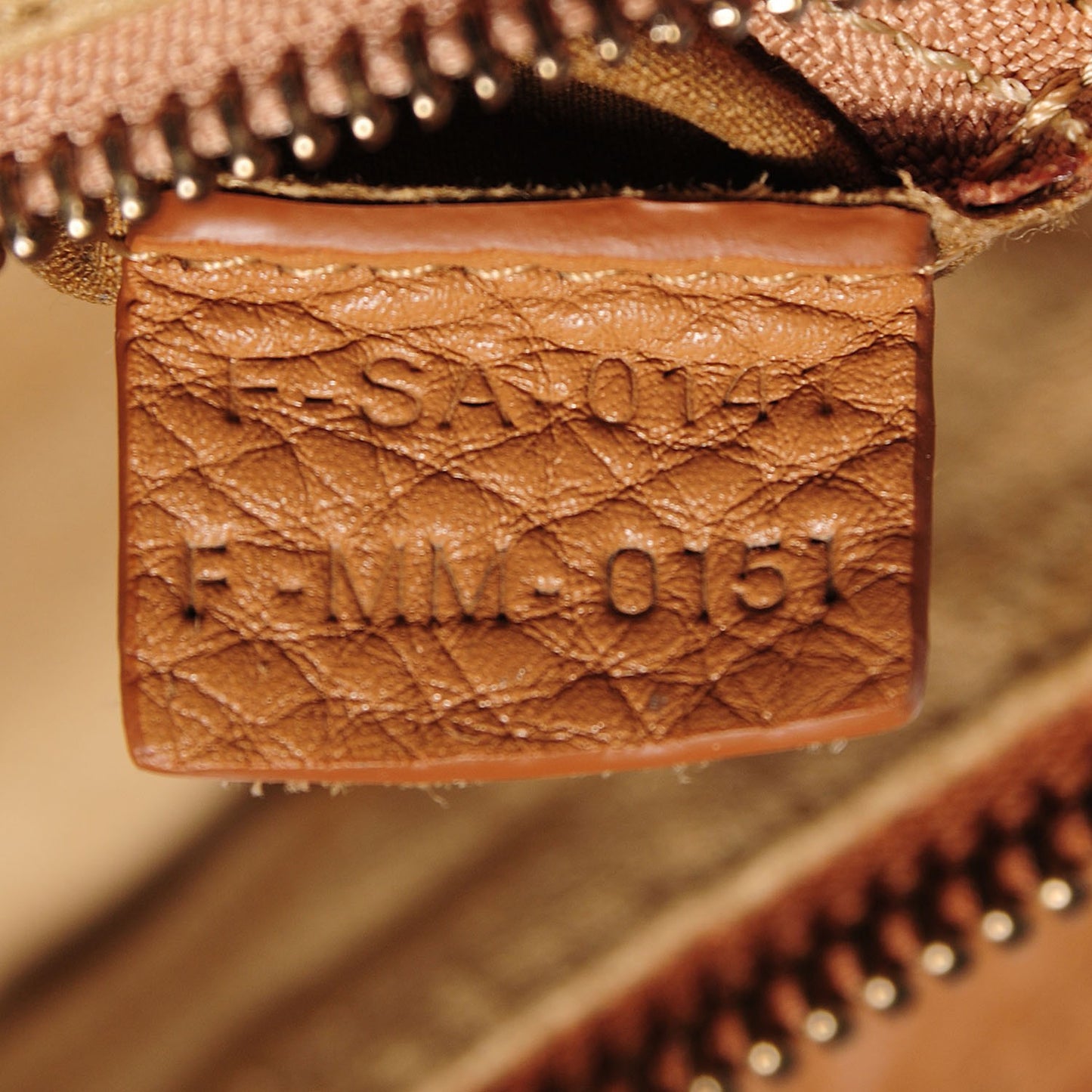 Pebbled Calfskin Mini Luggage Camel