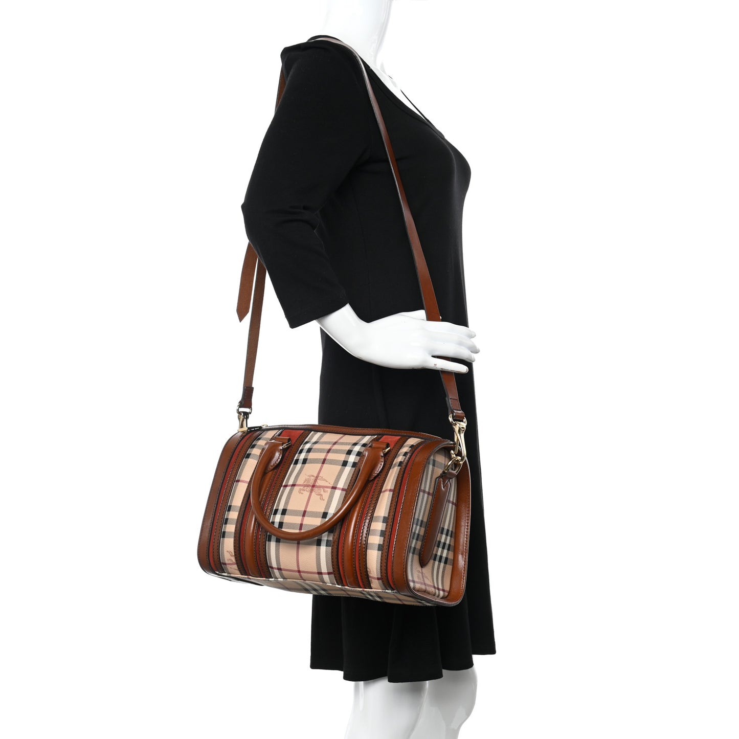 Haymarket Check Medium Alchester Bowling Bag Brown