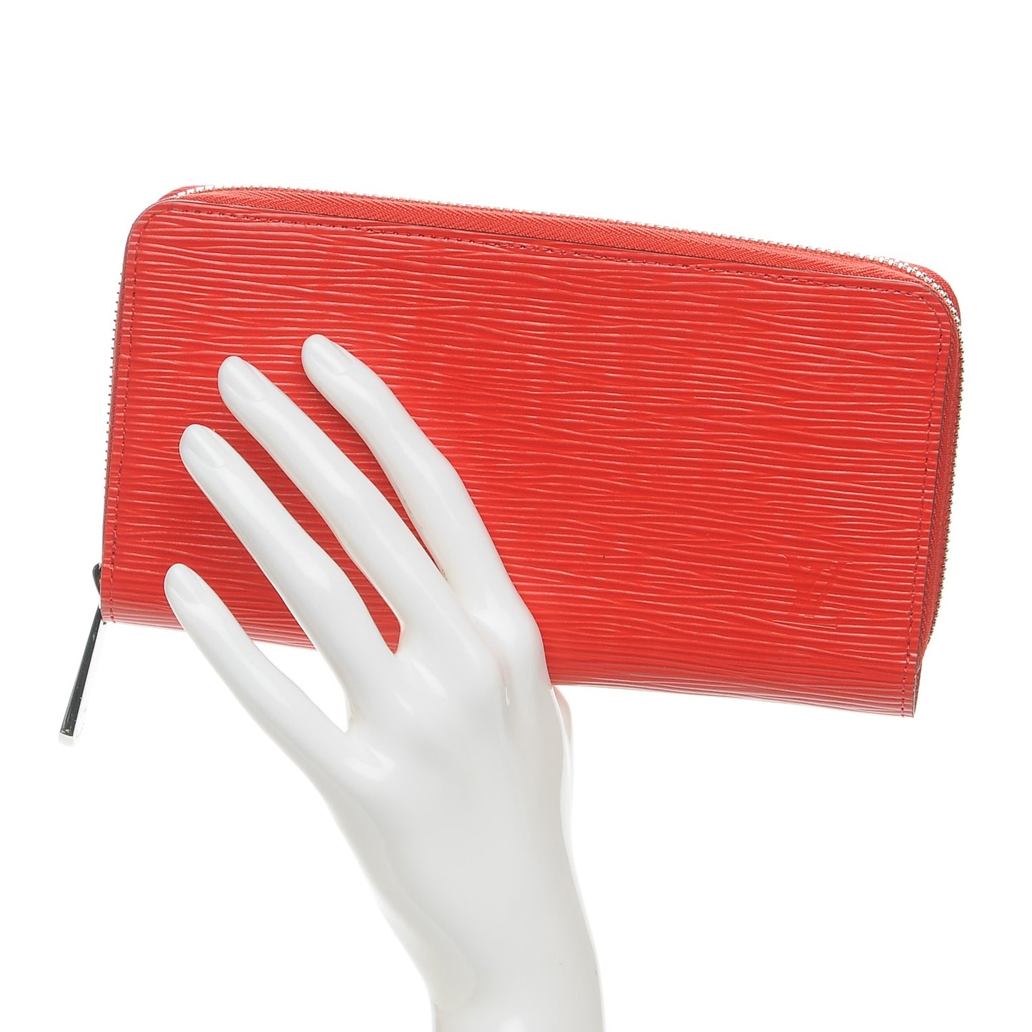 Epi Zippy Wallet Coquelicot