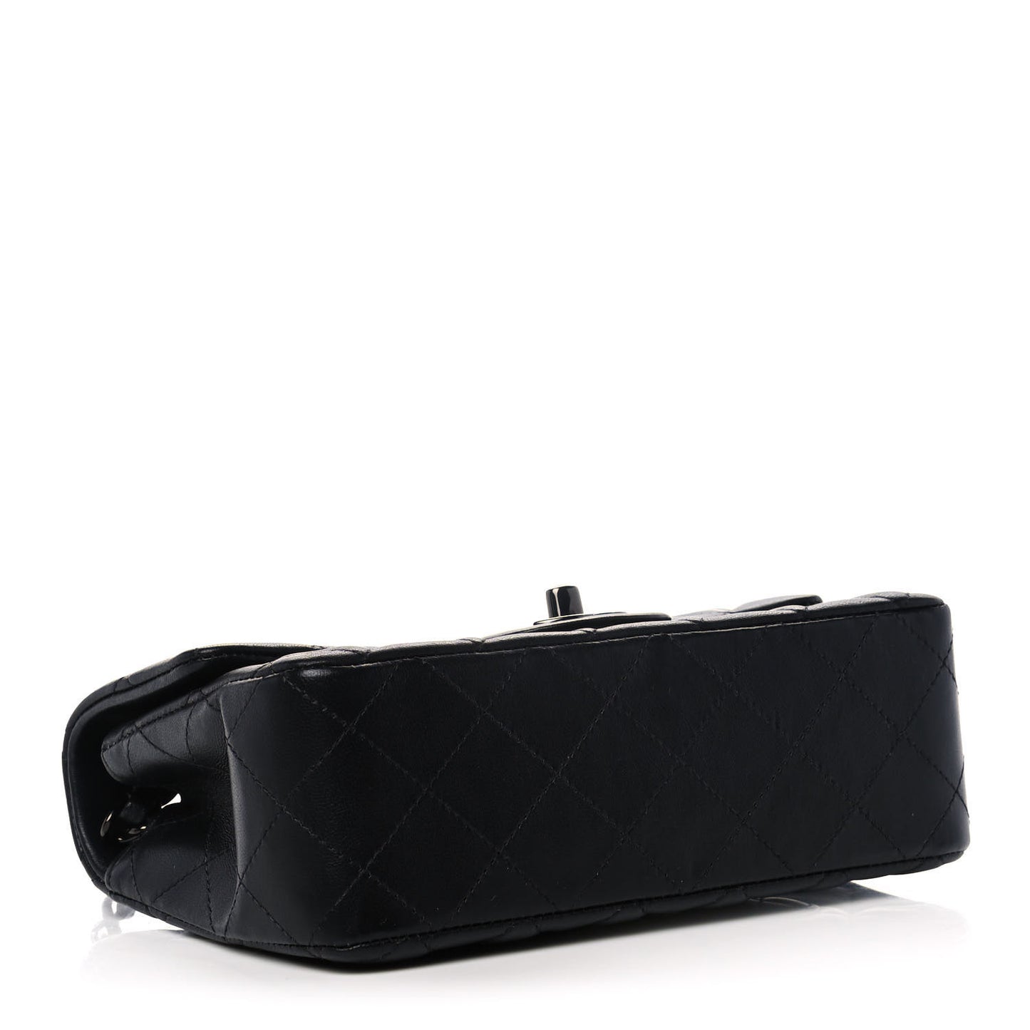Lambskin Quilted Mini Rectangular Flap So Black