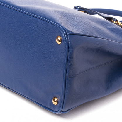 Prada Saffiano Medium Galleria Double Zip Tote Azzurro 5 of 8