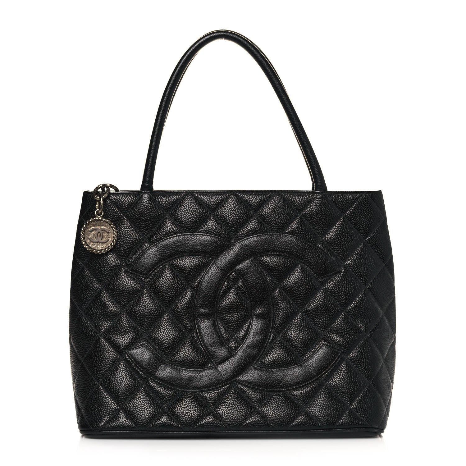 Chanel Caviar Quilted Medallion Tote Black 1 of 14