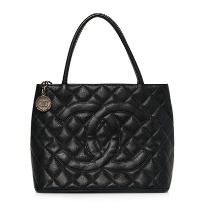 Chanel Caviar Quilted Medallion Tote Black 1 of 14