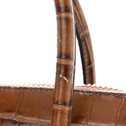 Givenchy Calfskin Crocodile Embossed Small Antigona Brown 12 of 12