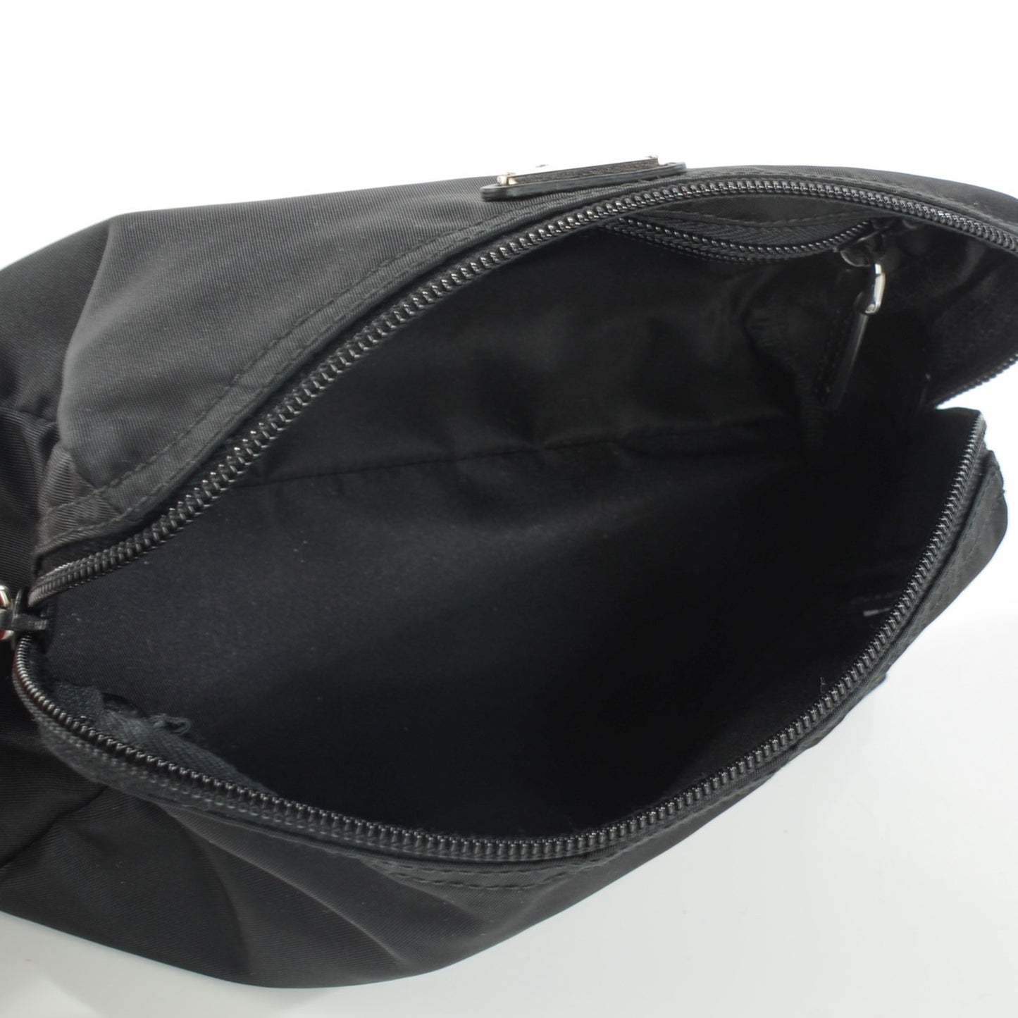 Nylon Vela Cosmetic Pouch Black