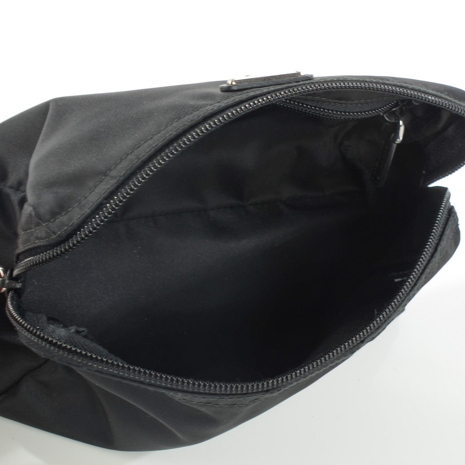 Prada Nylon Vela Cosmetic Pouch Black 5 of 9