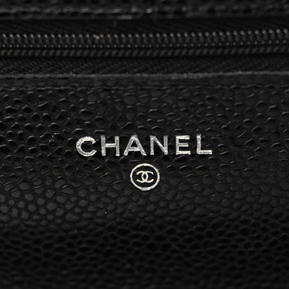 Chanel Caviar Quilted Wallet On Chain WOC Black 6 of 11