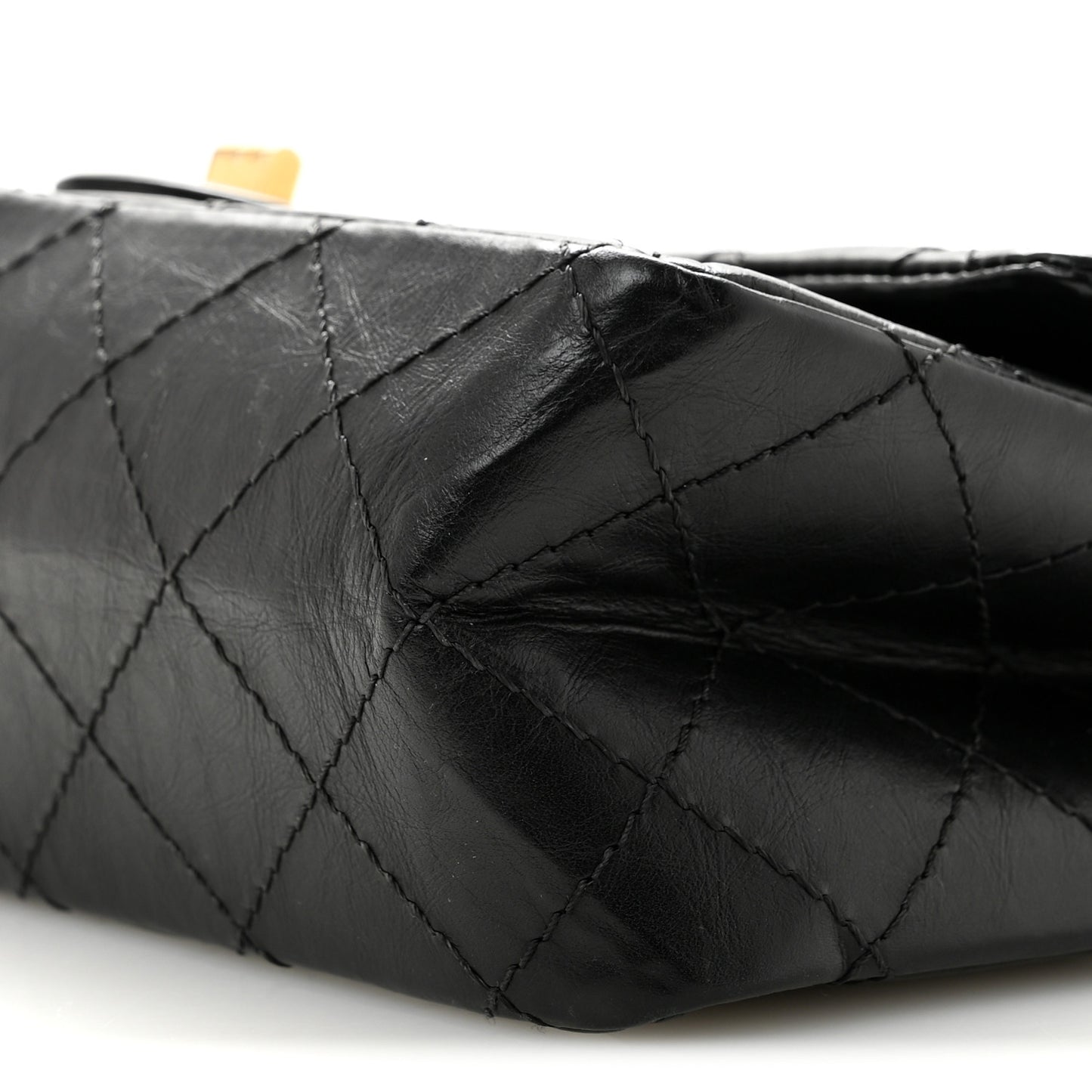 Aged Calfskin Quilted 2.55 Reissue 226 Flap Black