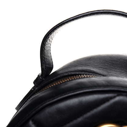 Gucci Calfskin Matelasse GG Marmont Backpack Black 21 of 21