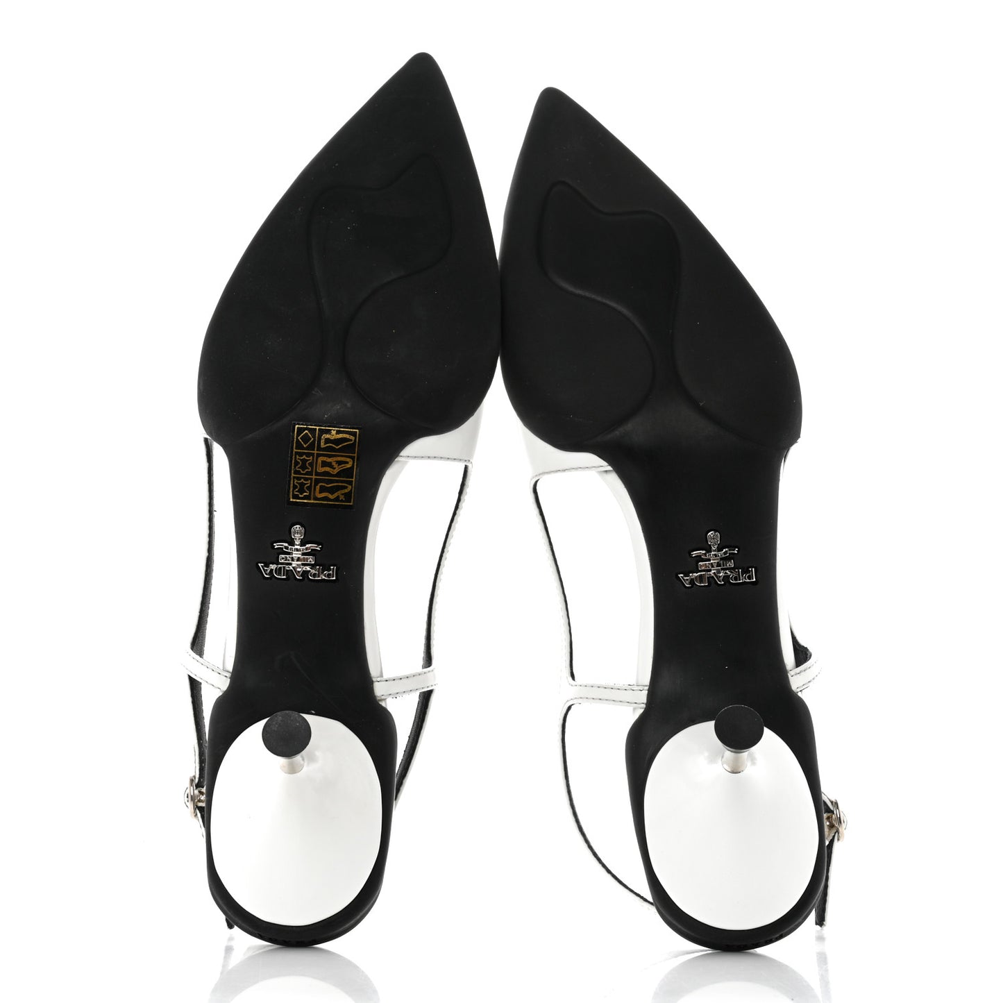 Spazzolato Pointed Toe 55mm Slingback Pumps 38 White