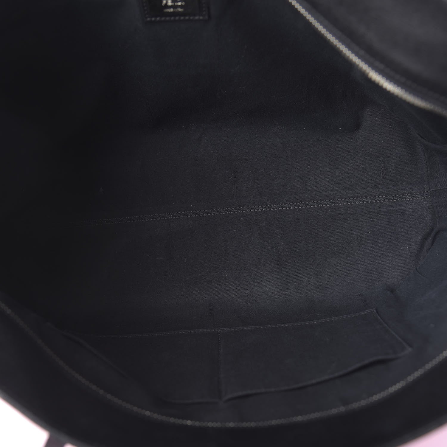 Fendi Vitello Elite Cuoio Monster Buggies Medium Roll Tote Lollypop Black 5 of 15