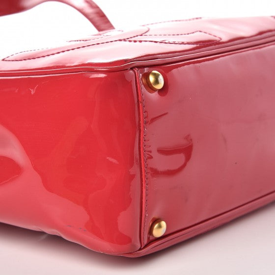 Patent CC Logo Tote Dark Pink