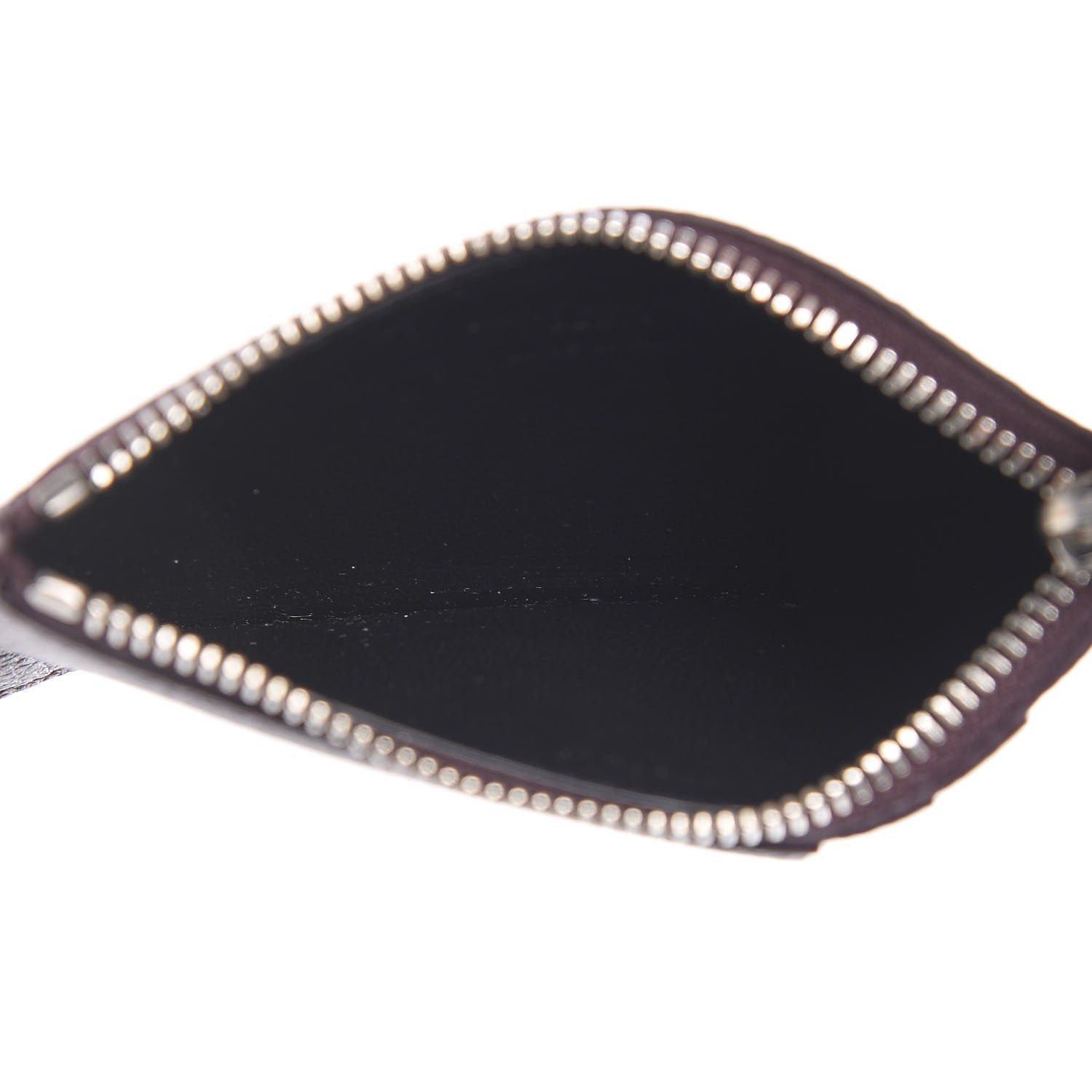 Saint Laurent Grained Calfskin 5 Fragments Zip Pouch Card Holder Bordeaux 5 of 7
