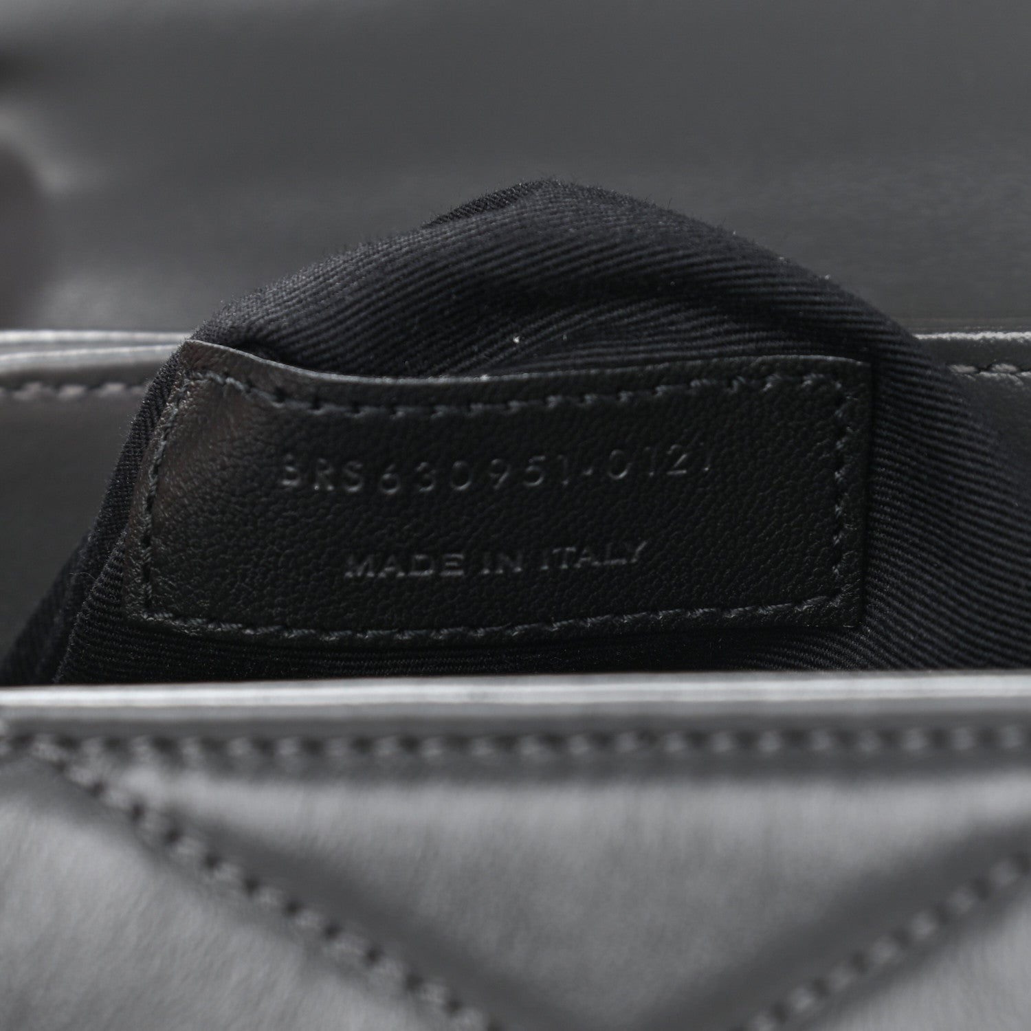 Saint Laurent Calfskin Y Quilted Monogram Toy Loulou Crossbody Bag Storm 7 of 11