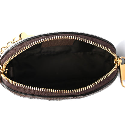 Gucci GG Supreme Monogram Web Ophidia Dome Key Pouch Beige New Acero 5 of 7