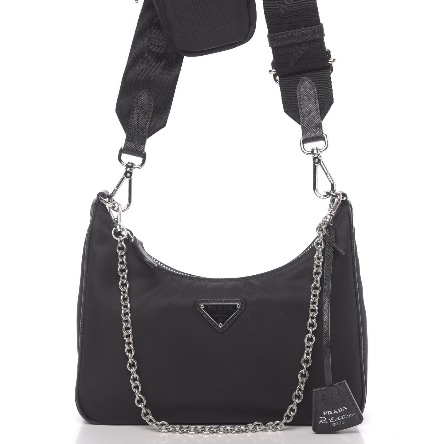 Nylon Re-Edition 2005 Shoulder Bag Black