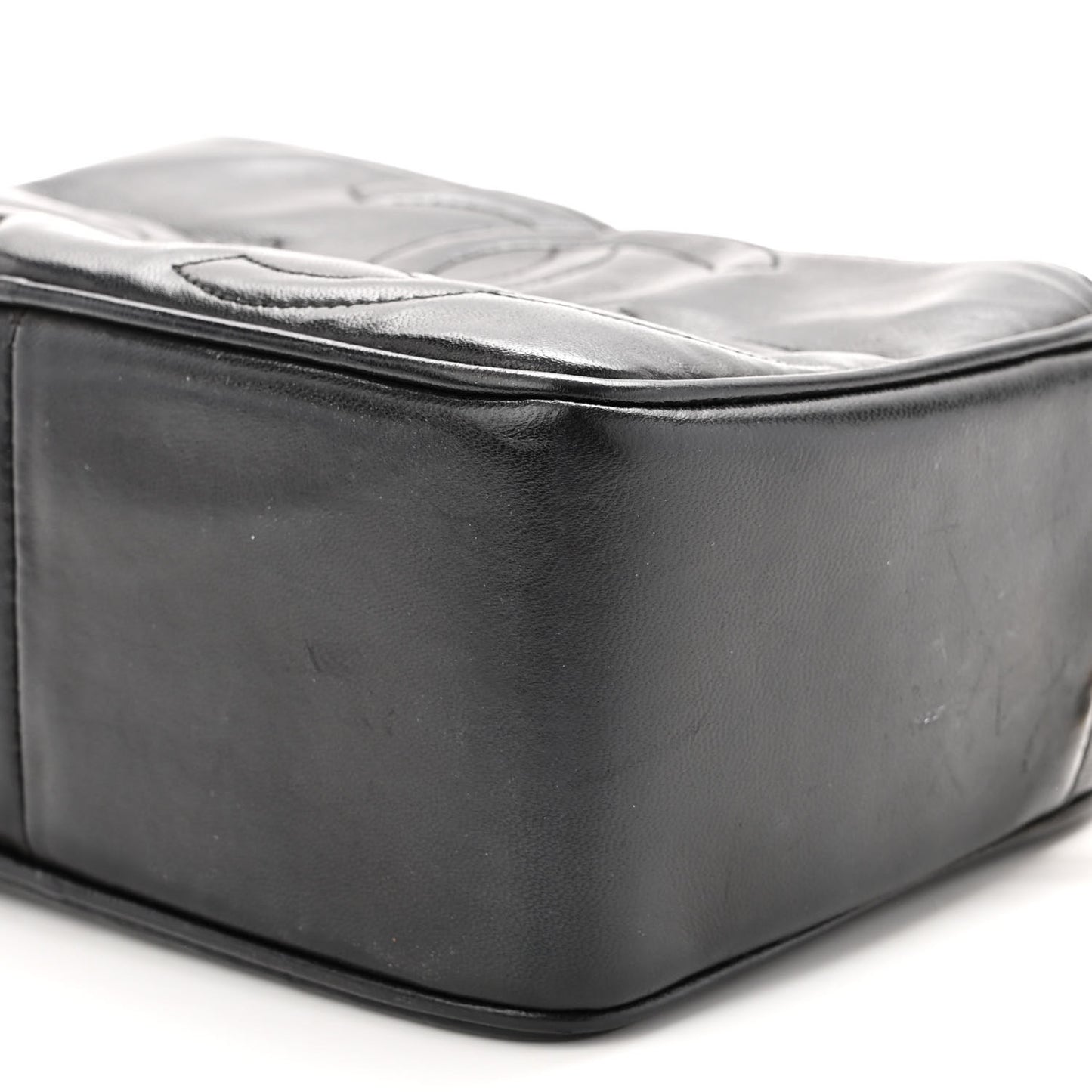 Lambskin CC Tassel Camera Case Black