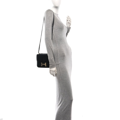 Hermes Tadelakt Lizard Marquette Constance 18 Black Ombre 2 of 11
