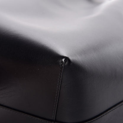 Mansur Gavriel Vegetable Tanned Calfskin Bucket Bag Black Royal 8 of 13