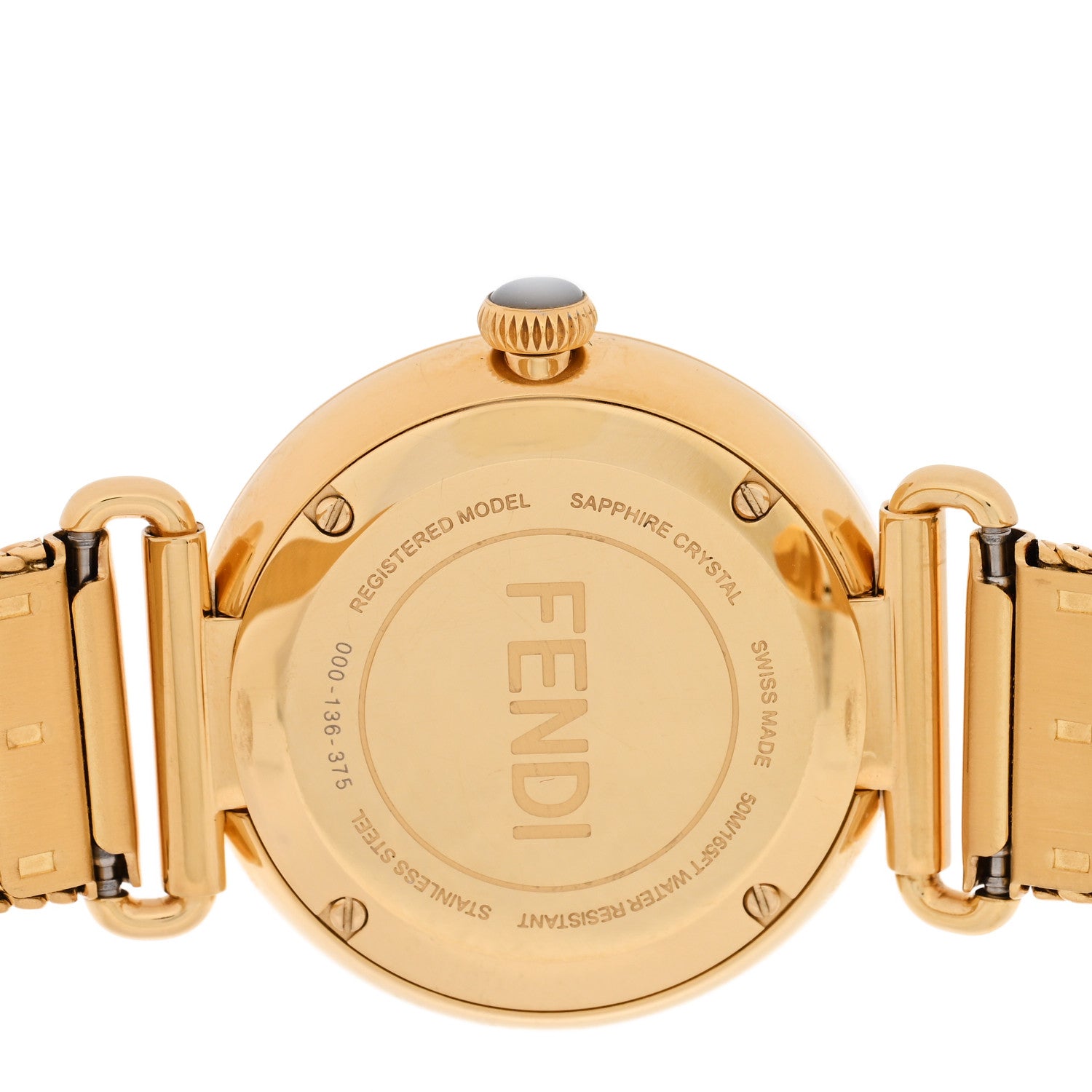 Fendi Stainless Steel 29mm Palazzo Quartz Watch White 1870172