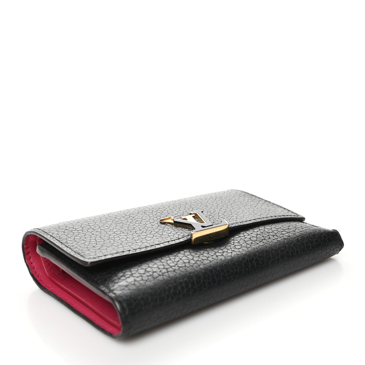 Taurillon Capucines Compact Wallet Black