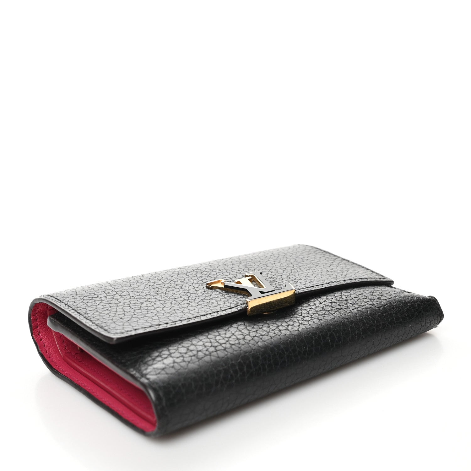 Louis Vuitton Taurillon Capucines Compact Wallet Black 4 of 14