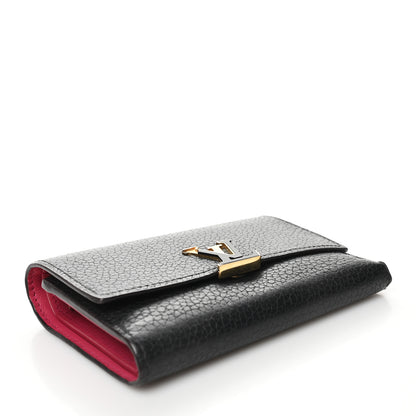 Louis Vuitton Taurillon Capucines Compact Wallet Black 4 of 14