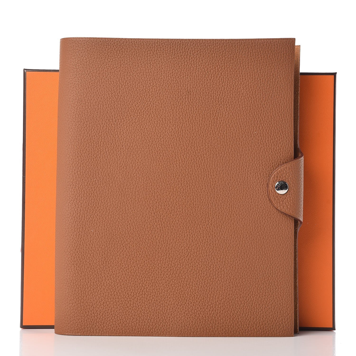 Hermes Togo Ulysse MM Notebook Cover Gold 9 of 9