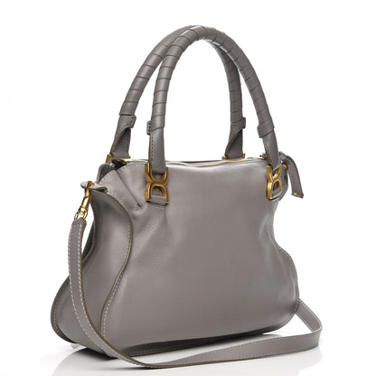Chloe Calfskin Medium Marcie Satchel Cashmere Grey 4 of 8